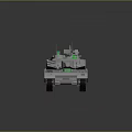 Modern Military Tank With Advanced Turret Long Barrel And Dark Reflective Surface