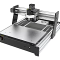 Desktop CNC Engraving Machine with Movable Arm Metal Worktable and Control Knob