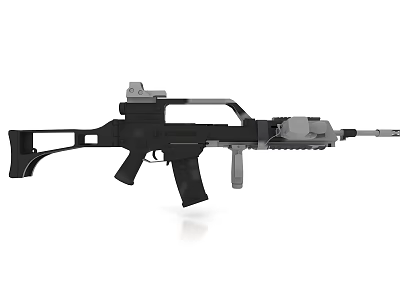 Modern guns. 3d model