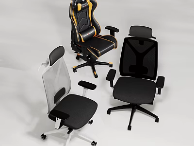 Various Comfortable Ergonomic Mesh And Gaming Style Office Chairs For Daily Home And Office Use 3d model