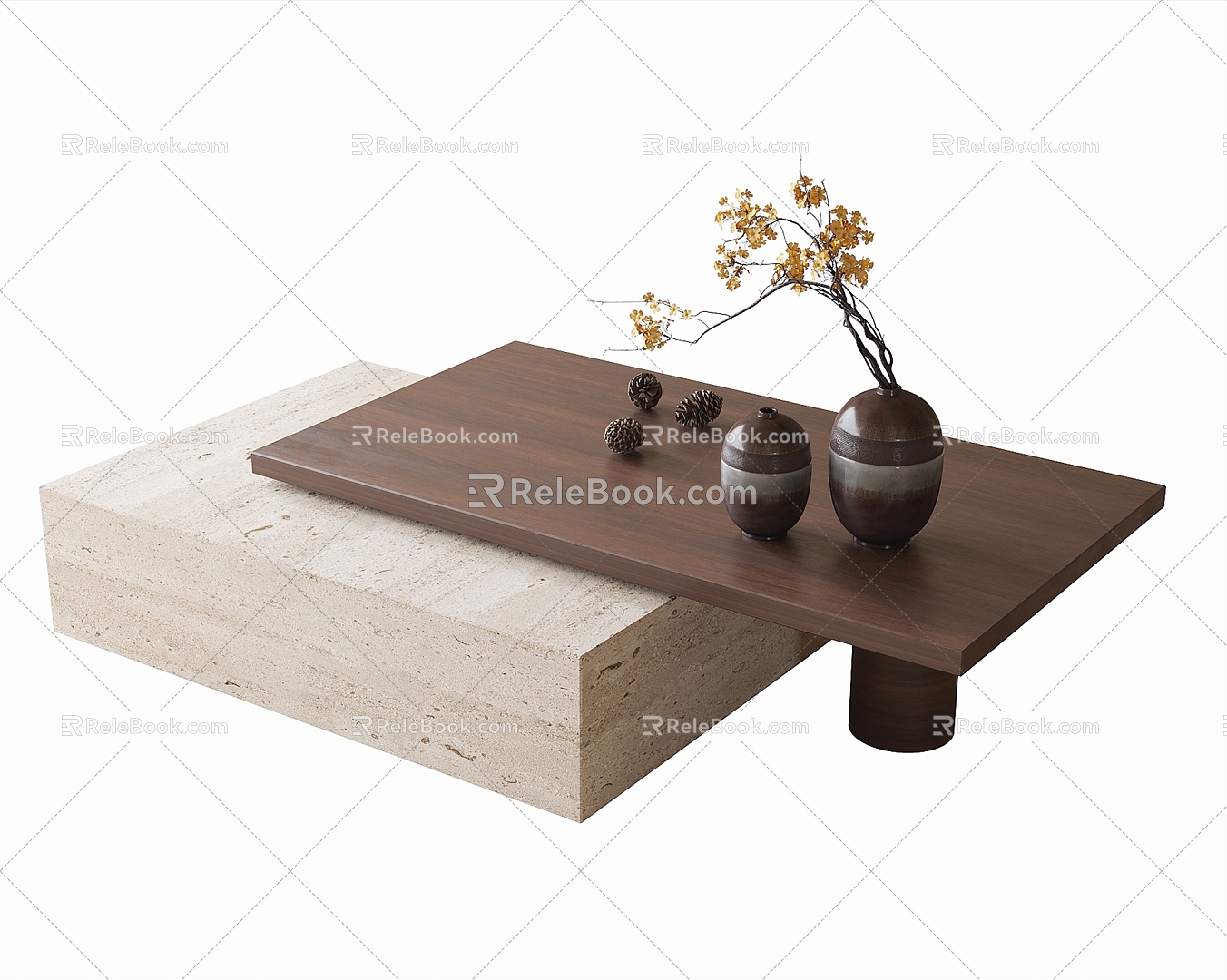 Modern coffee table 3d model