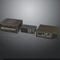 Vintage Electronic Appliances Set Featuring Retro Design And Various Sizes