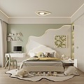 Modern Children's Room Children's Bedroom 3d model