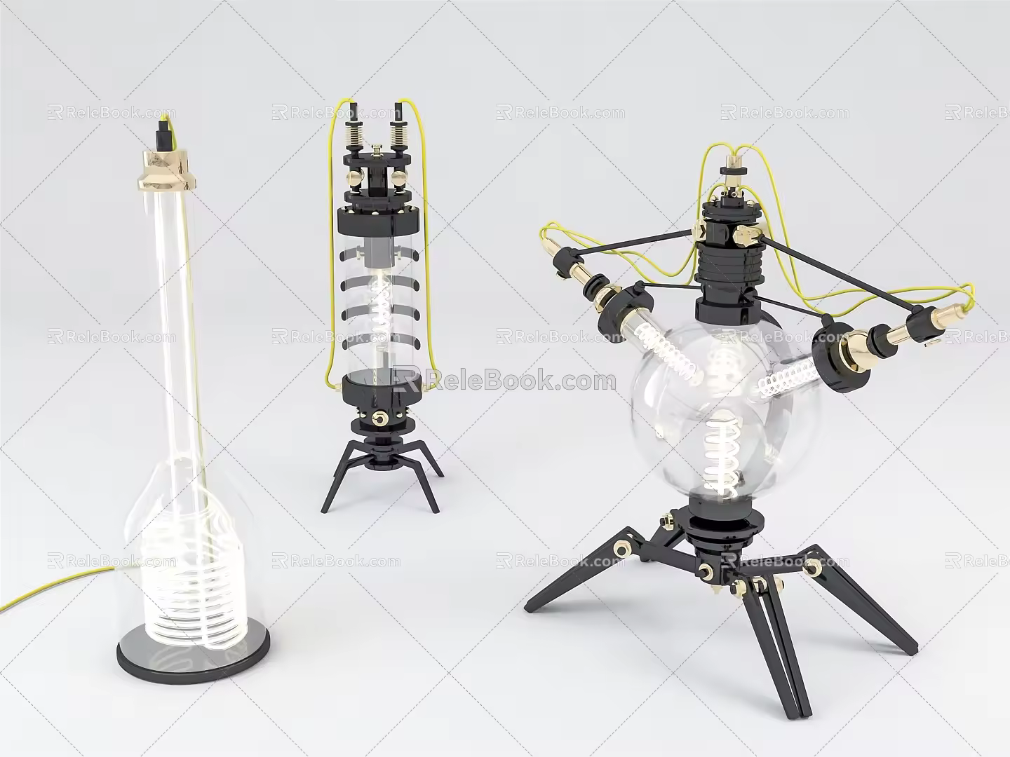 Modern Table Lamp Art Mechanical Table Lamp Combination 3d model