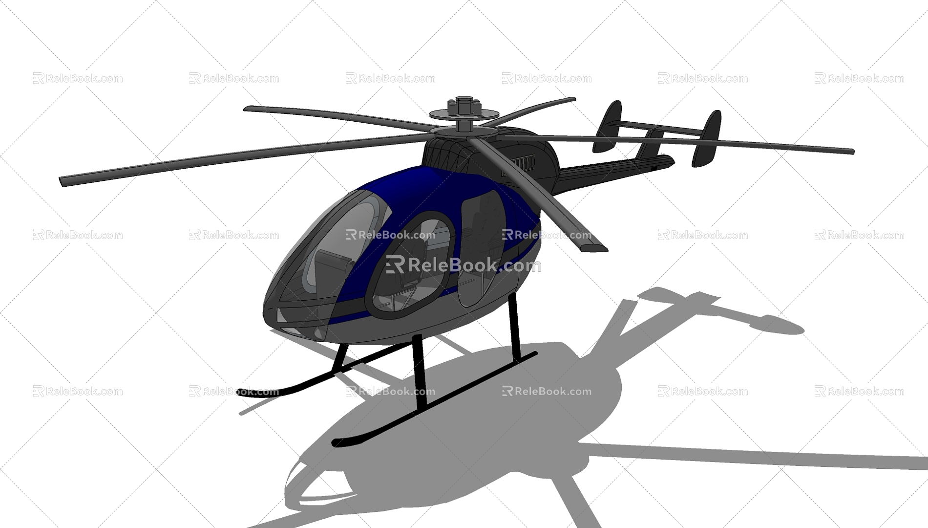 Helicopter 3d model