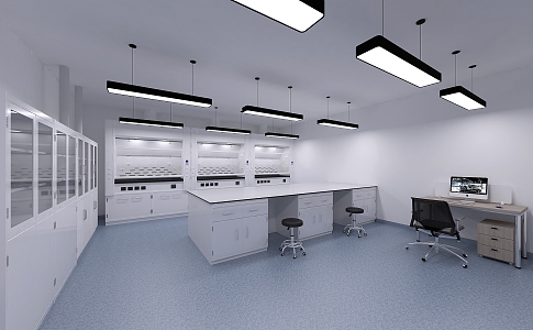 Modern Laboratory Science Chemistry Laboratory 3d model