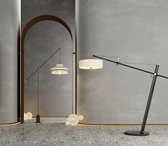 Modern floor lamp 3d model