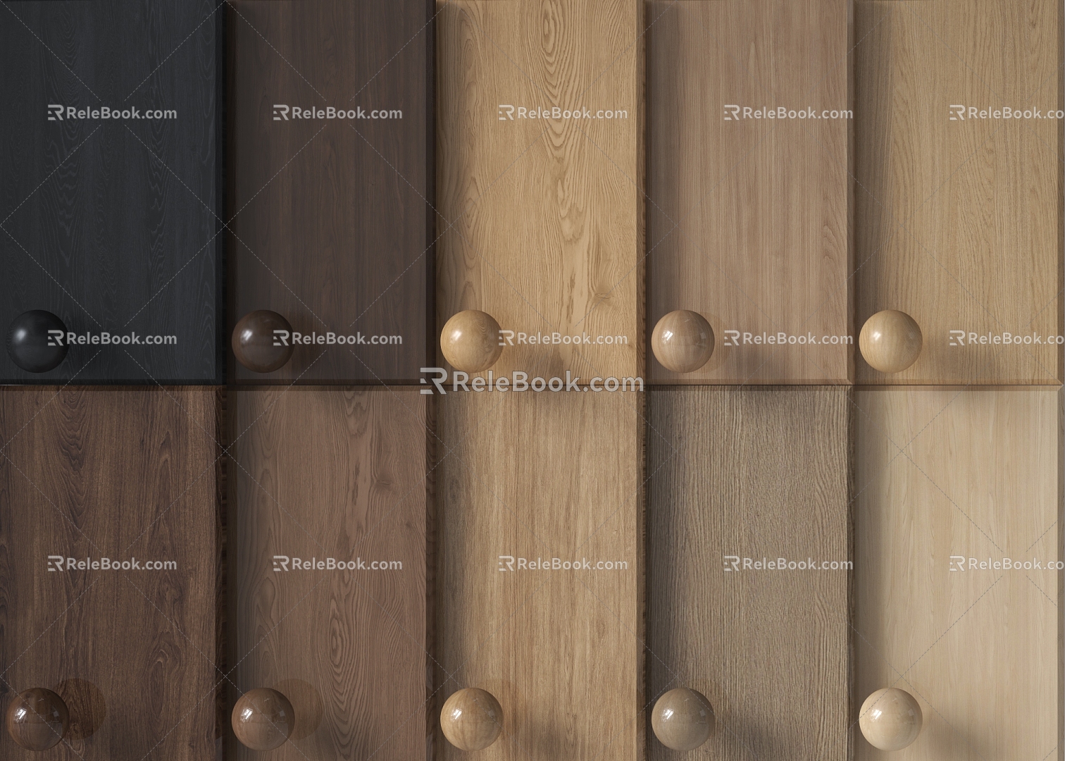 Wood veneer siding 3d model