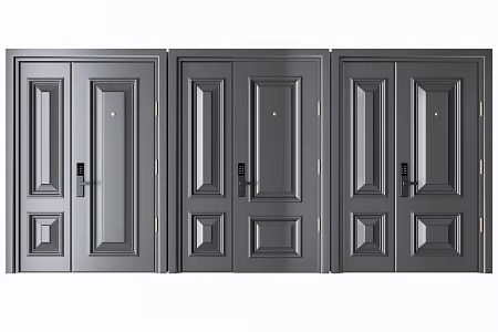 Modern child-mother door 3d model