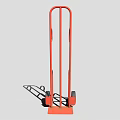 Red Hand Truck With Sturdy Wheels And Loading Platform For Transport Use 3d model