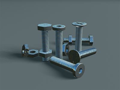 modern screw 3d model