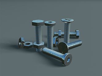 modern screw 3d model