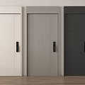 Modern security door fingerprint lock smart lock 3d model