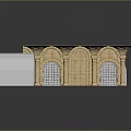 Gate House Stone Gate House Gate Post Stone Gate Post Ruin Gate Post Arch Stone Post Outdoor Articles Realistic Model 3d model