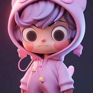 Modern Trendy Play Doll Carving 3d model