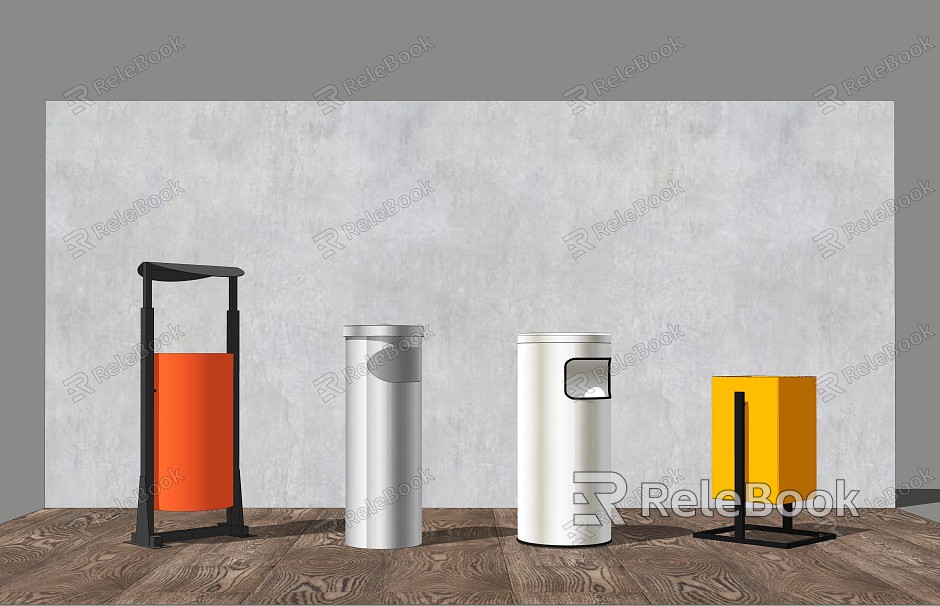 Modern Trash Can Landscape Trash Can Simple Exquisite Indoor and Outdoor model