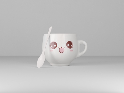 Modern Water Cup Cute Water Cup 3d model