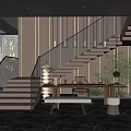 Modern Beauty Hair Salon Interior Design With Stylish Chairs And Mirrors