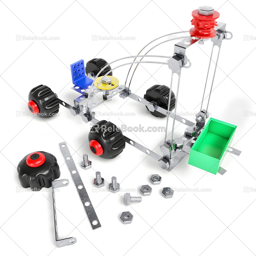 electric toy children's toy machine parts screw 3d model