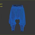 Traditional Green Pants Featuring Brown Belt Leather Boot Covers And Stitching Details