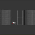 Dual Concrete Tunnel Structure With Connecting Walkway Traffic Lights And Road Markings