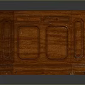 Elegant Traditional Wooden Cabinet With Carved Details Two Drawers And Doors