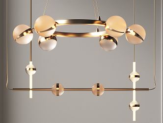 Light Luxury Chandelier 3d model