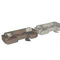 Modern Multiplayer Sofa minotti 3d model