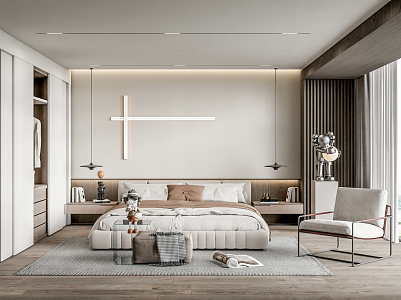 Modern Bedroom 3d model