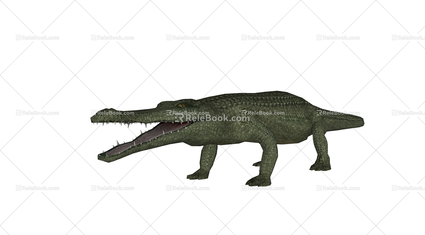 Modern Crocodile Animals 3d model