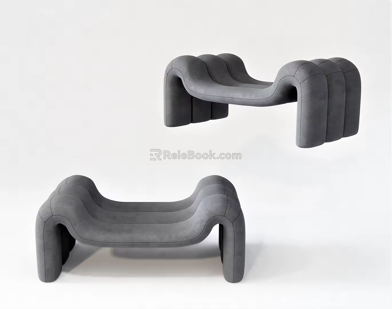 Modern Sofa Stool Sofa Chair Sofa Leisure Sofa Lazy Sofa Shoe Stool Low Stool Leisure Stool Foot 3d model