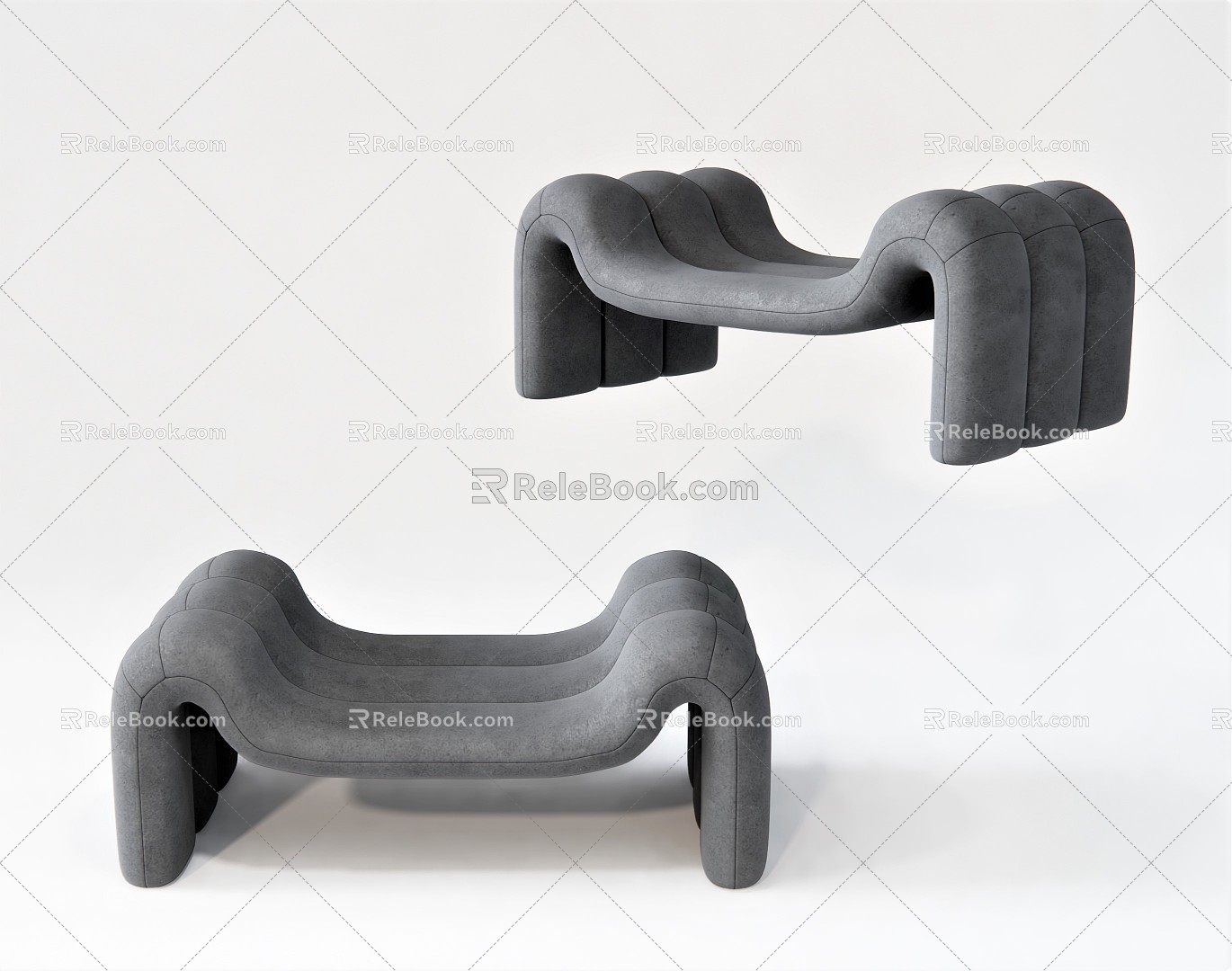 Modern Sofa Stool Sofa Chair Sofa Leisure Sofa Lazy Sofa Shoe Stool Low Stool Leisure Stool Foot model