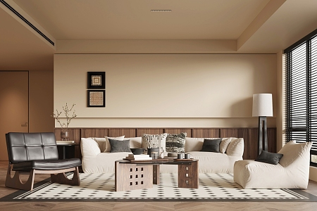 modern living room 3d model