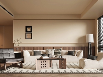 modern living room 3d model