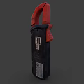 Professional Digital Clamp Meter With Red Black Body Digital Display And Control Dial
