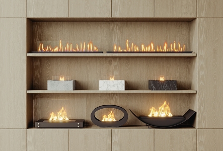 Modern Fireplace 3d model