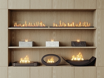 Modern Fireplace 3d model