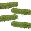 Green plant plant wall 3d model