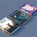 Unique Books Collection Featuring PAX Imagination Moonlight Cat And Colorful Covers