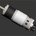 Cylindrical White And Black Small Mechanical Device With Metal Parts And Connectors