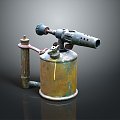 blowtorch fire lamp gasoline blowtorch kerosene blowtorch blowpipe modern weapon hot weapon hot weapon gun 3d model