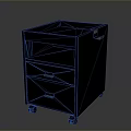 Practical Black File Cabinet With Drawers And Wheels For Office Furniture