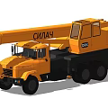 Yellow Heavy Duty Crane Truck With Lifting Arm For Industrial Construction Sites