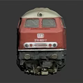 Red And White Train Model With Windows Black Wheels On Black Background Reflection