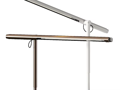 Modern Desk Lamp with Black and White Color Options Slim Long Arm Design 3d model