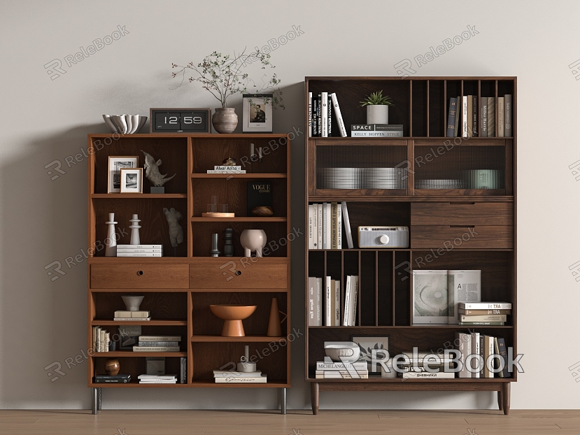 Silent bookcase for adults model