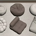 Modern Lazy Sofa 3d model