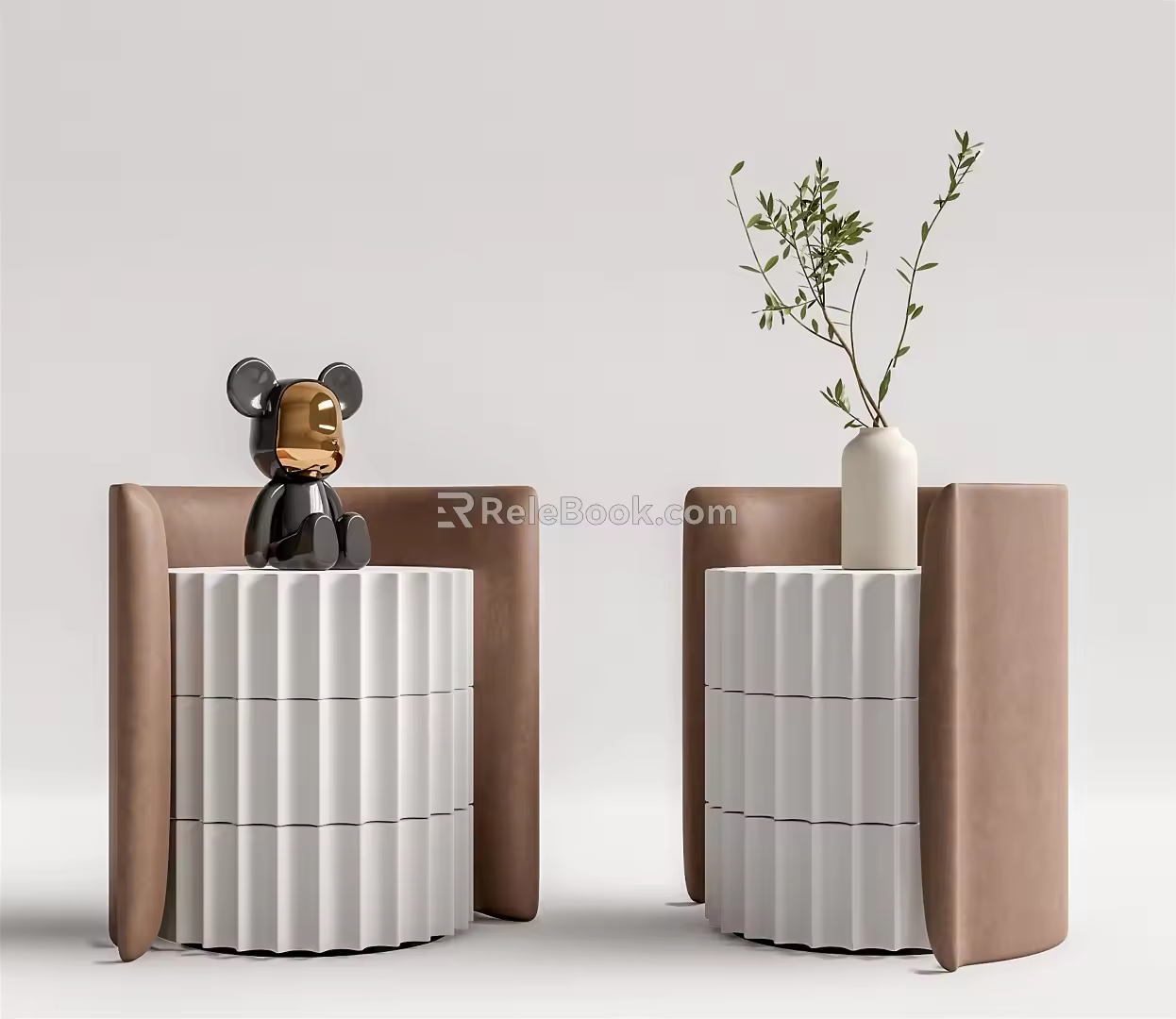 Modern bedside table 3d model