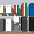 Colorful Retro Modern Refrigerators Freezers with Various Colors Sizes and Designs