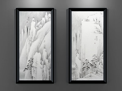 New Chinese Landscape Painting Decorative Painting model